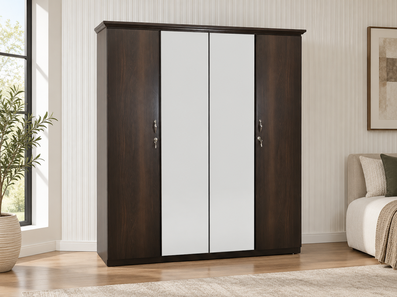 Four Door Armoire W/Mirror