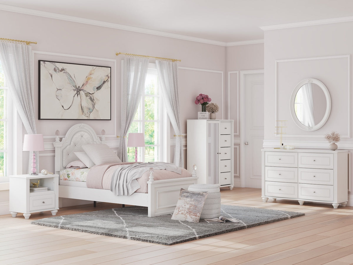 Kozlani Twin Upholstered Panel Bed Only
