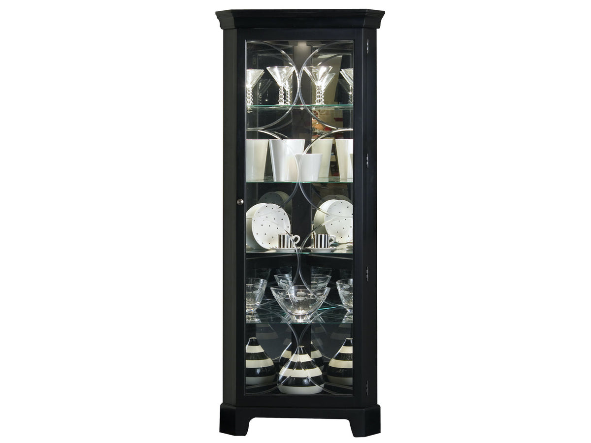 Lighted 4 Shelf Corner Curio