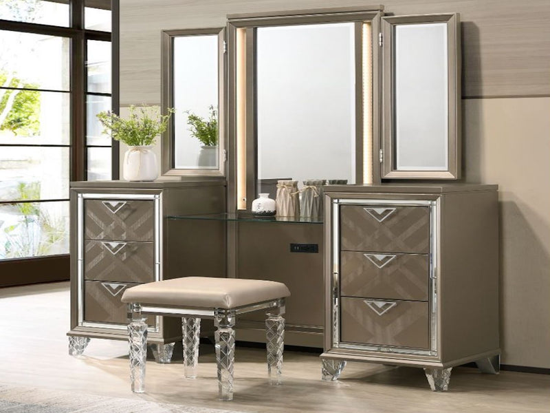 Skylar Vanity Desk & Mirror by ACME