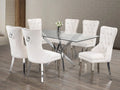 5 PC Glass Dining Table Set