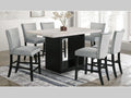 Folando 7 PC Counter Height Marble Dining Table Set
