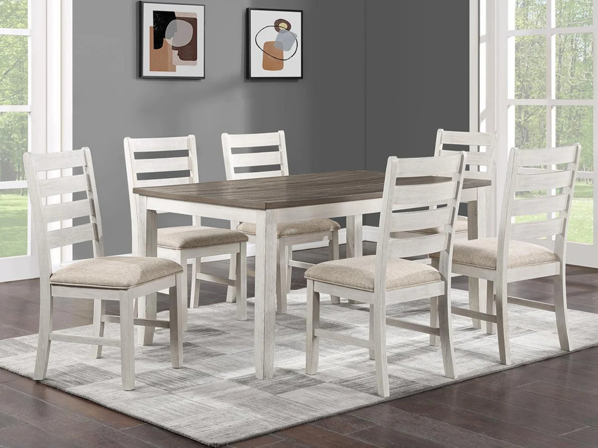 Milan 7 PC Dining Table Set