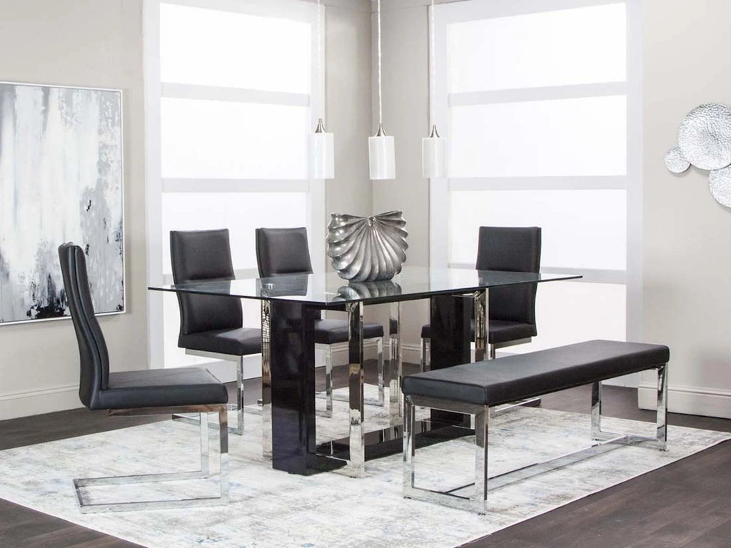 Olympia 5 PC Dining Set in Black