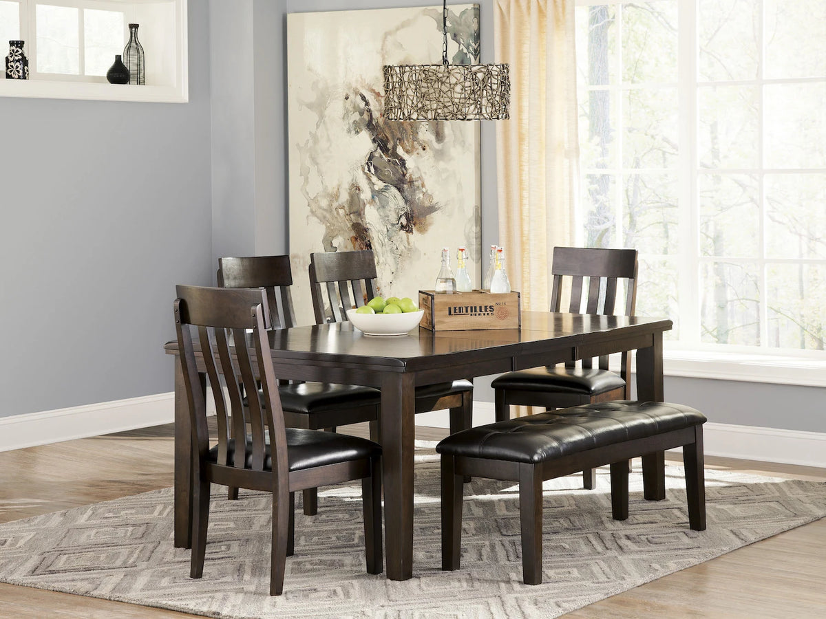 Signature Design by Ashley Haddigan 5 PC Dining Set in Dark Brown