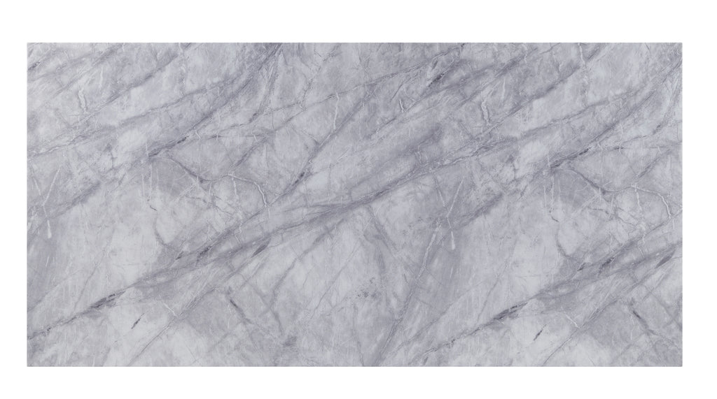 Modern Marble Dining Table with Stainless Steel Base