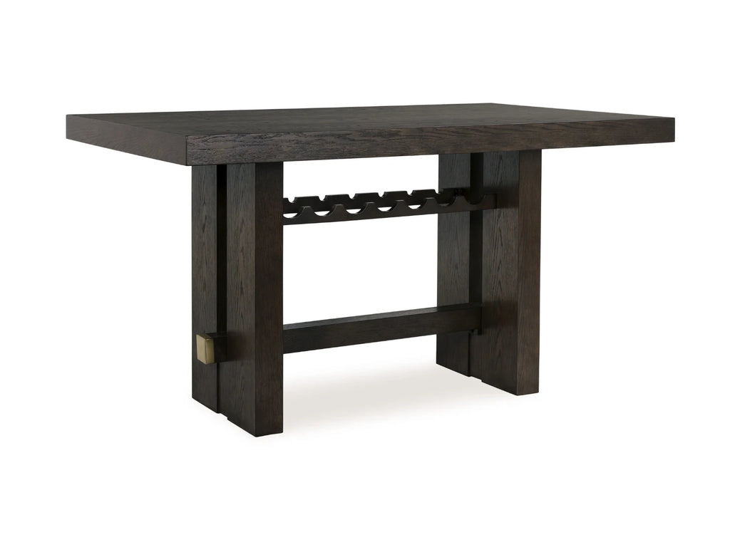 Burkhaus 5-Piece Counter-Height Dining Set with Oak Finish by Ashley