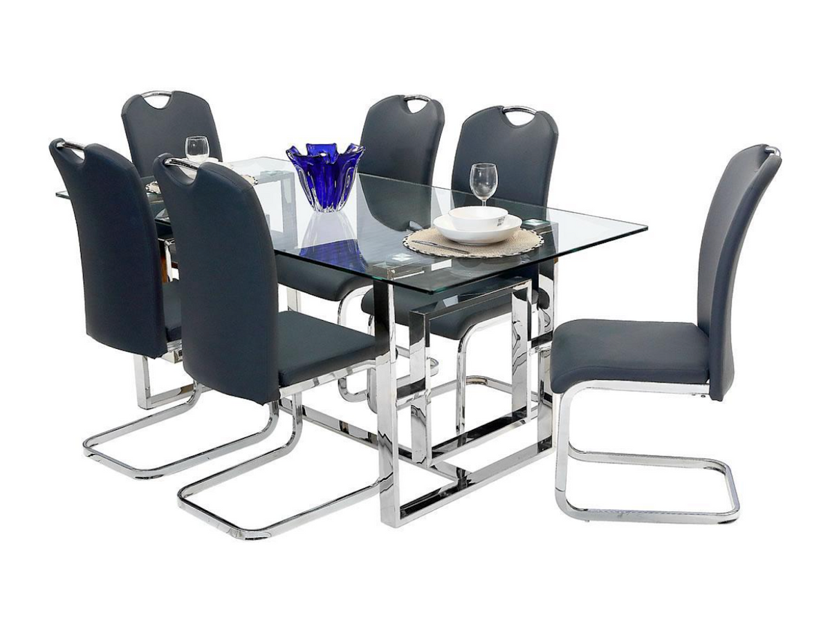 7 PC Lorde Glass Dining Set