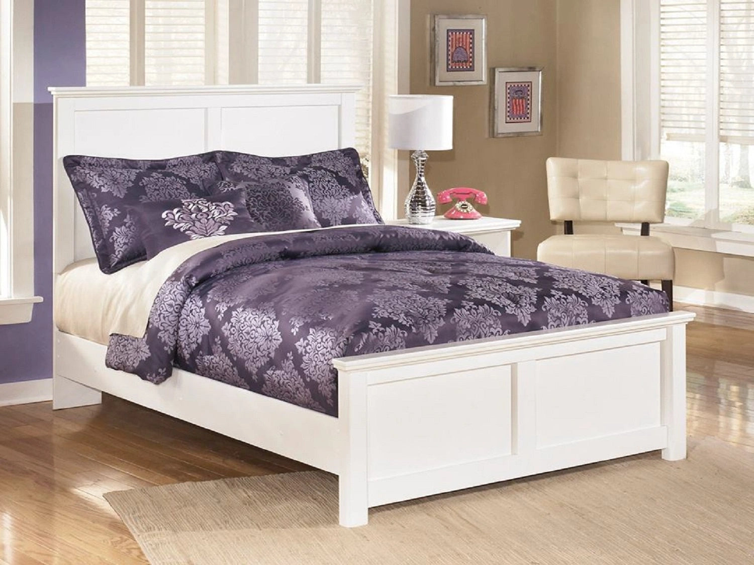 Ashley Bostwick Shoals White Queen Bed