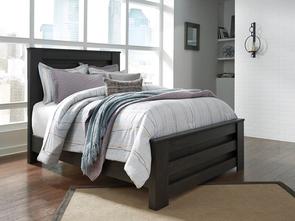 Ashley Brinxton Queen Bed in Dark Charcoal Finish