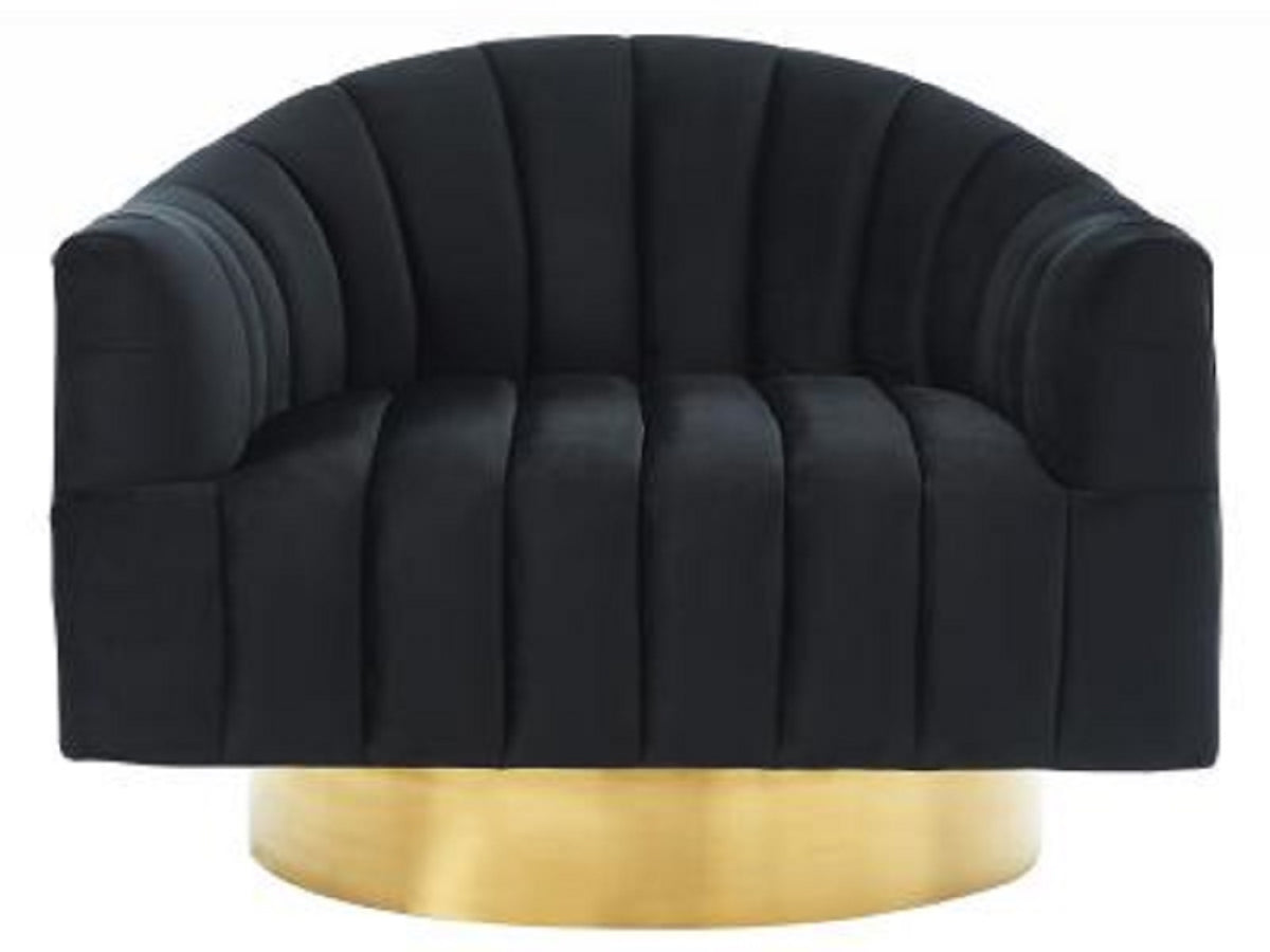 Dropship CORTINA Modern Accent Chair-BLACK