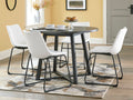 Ashley Centiar Table Set (Table + 4 Chairs) Grey/Black