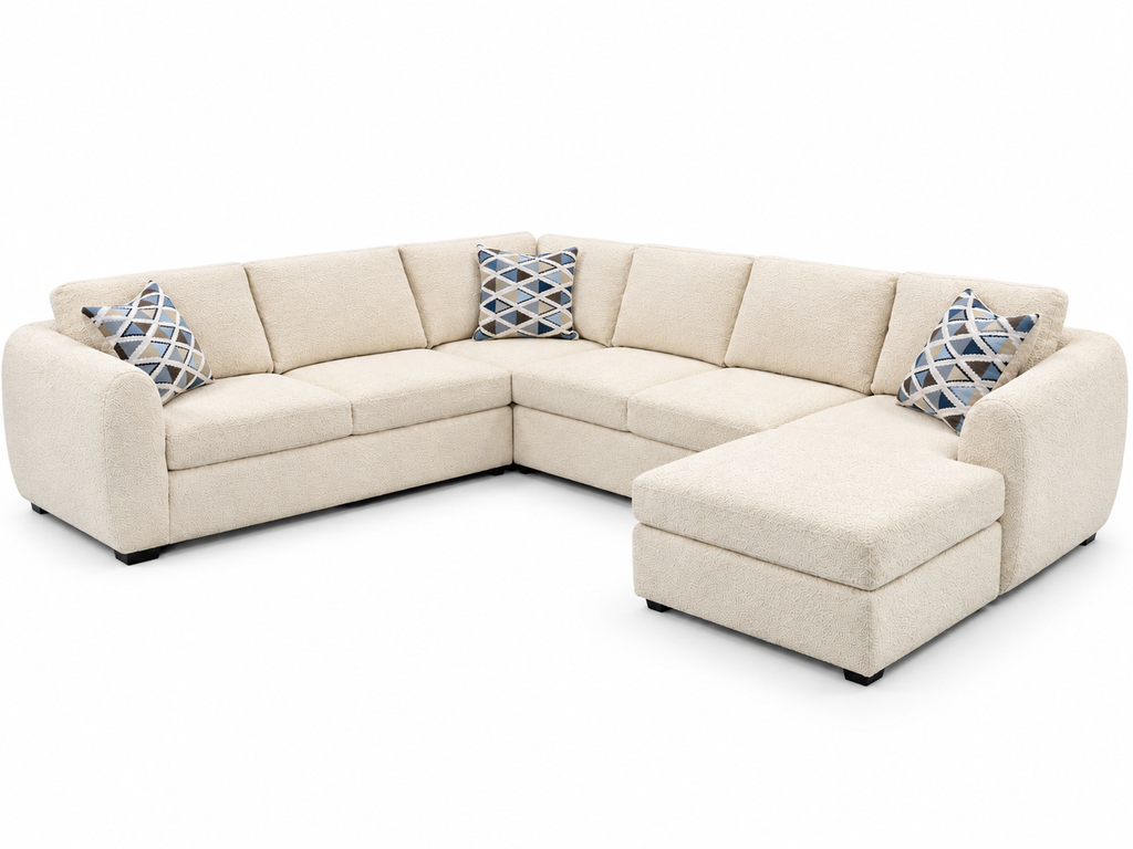 Viper Bouclé Sectional Sofa Bed with Storage Chaise