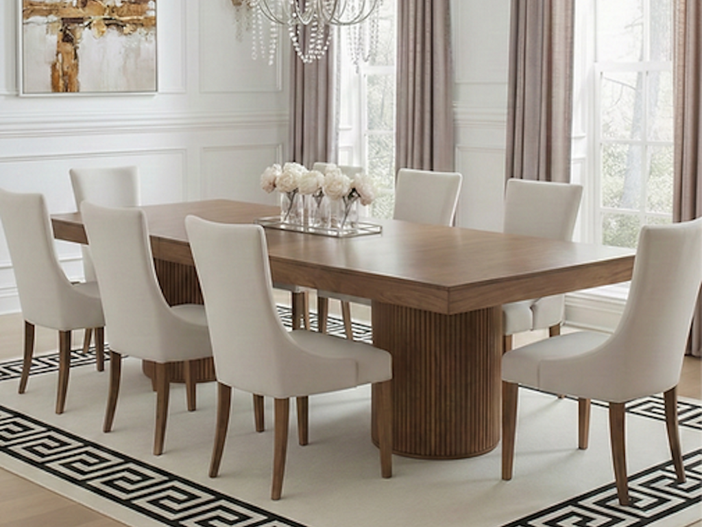 Custom Luna Full Moon Solid Wood Table - Made in Canada