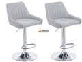 Aria Grey Adjustable Barstool (2PC)