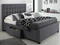 Modern King Storage Bed in Charcoal Colour
