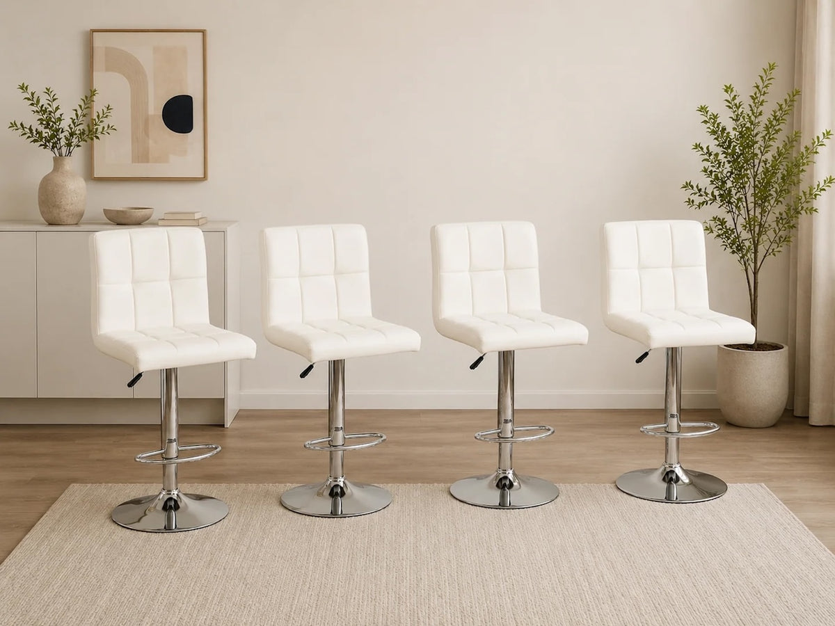 4 PC Lola PU Adjustable Barstools (4/BOX)