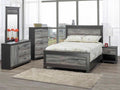Modern Rustic Style Bed Set M5020 6 PC - Custom Style