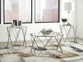 Ashley Midanere 3PC Table Set with Glass Top