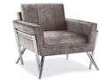 Xcella Morgan Velvet Modern Accent Chair