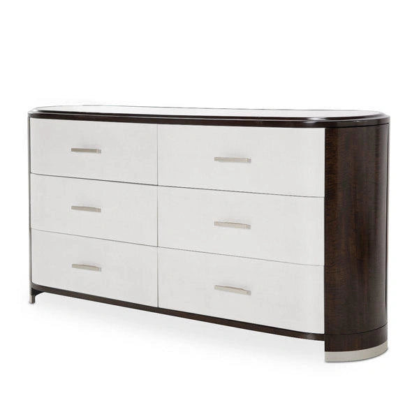 Michael Amini Paris Luxury King Bed Upholstered in Faux Suede