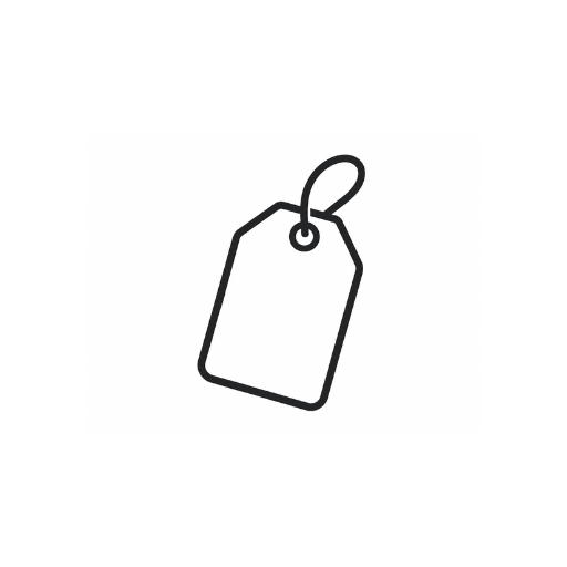 We Beat Prices Brand Logo featuring a simple price tag icon for Midha's Furniture Gallery in Brampton, Scarborough, Mississauga, Cambridge, and London, Ontario.