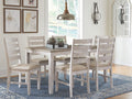 Signature Design by Ashley Skempton 7 PC Dining Room Table Set in Brown