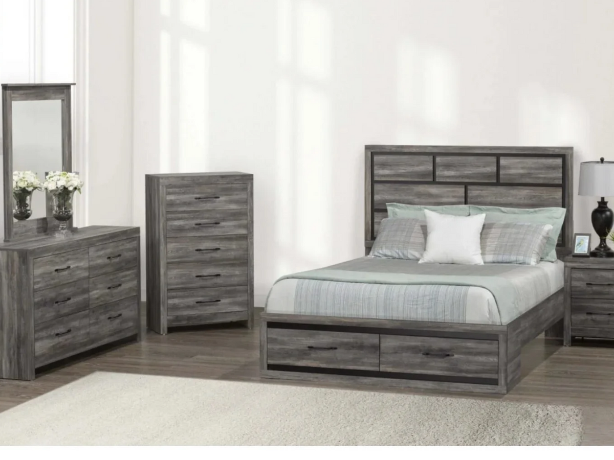 6 PC Canadian Made Storage Bedroom Set