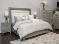 Michael Amini Urban Palace Modern 6 PC Queen Size Bed Set in High Gloss