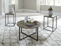 Ashley Wadeworth 3PC Coffee Table Set in Contemporary Style