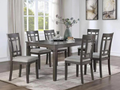 Aran 7 PC Dining Table Set in Grey