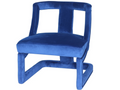 Arian Blue Velvet Accent Chair