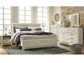 Ashley Bellaby 6 PC Modern Queen Panel Bedroom Set in Wispy White