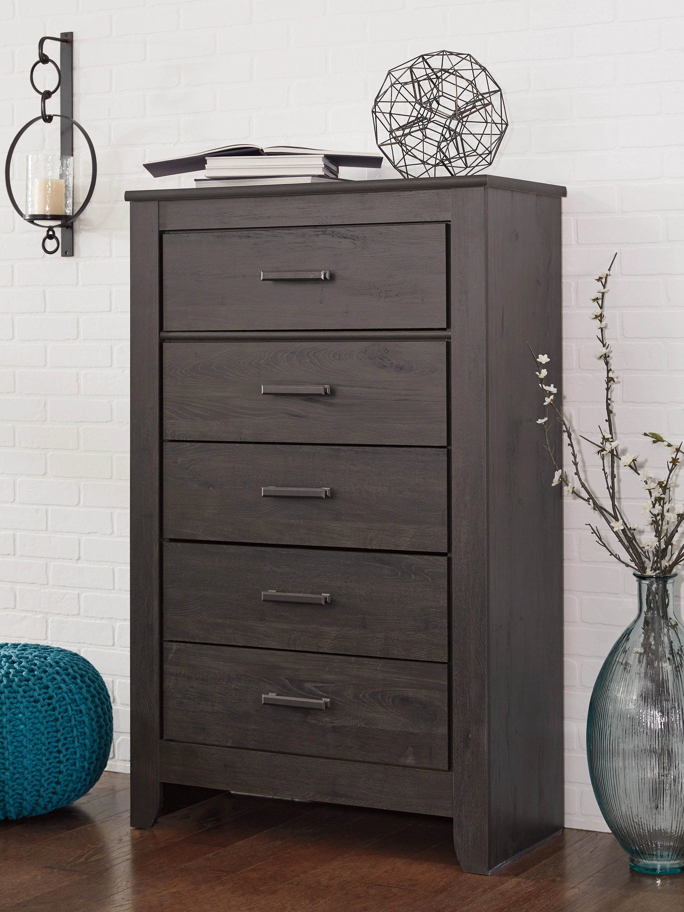 Ashley Brinxton Queen Bed in Dark Charcoal Finish