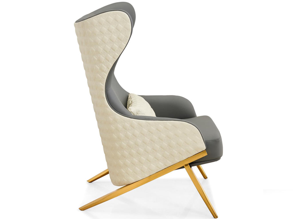 Mindstyle Atlanta Leisure Chair in Grey Leatherette