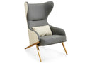 Mindstyle Atlanta Leisure Chair in Grey Leatherette