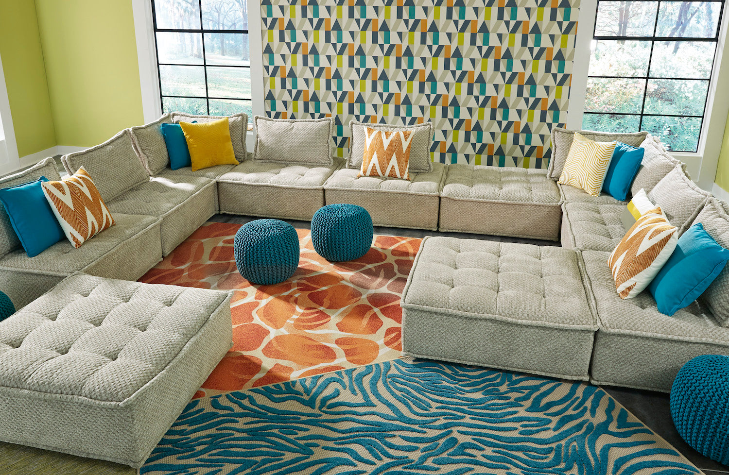 Ashley Bales Accent Chair with Tufted Seat Cushion