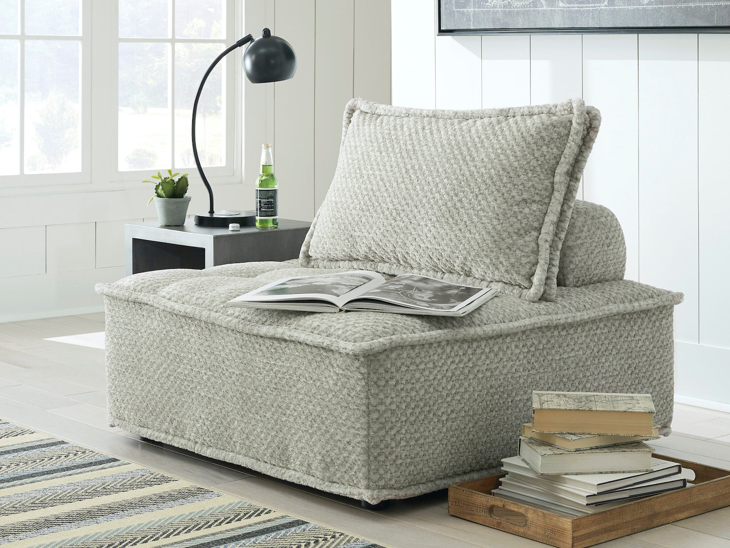 Ashley Bales Accent Chair with Tufted Seat Cushion