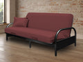 Black Metal Futon with Mattress