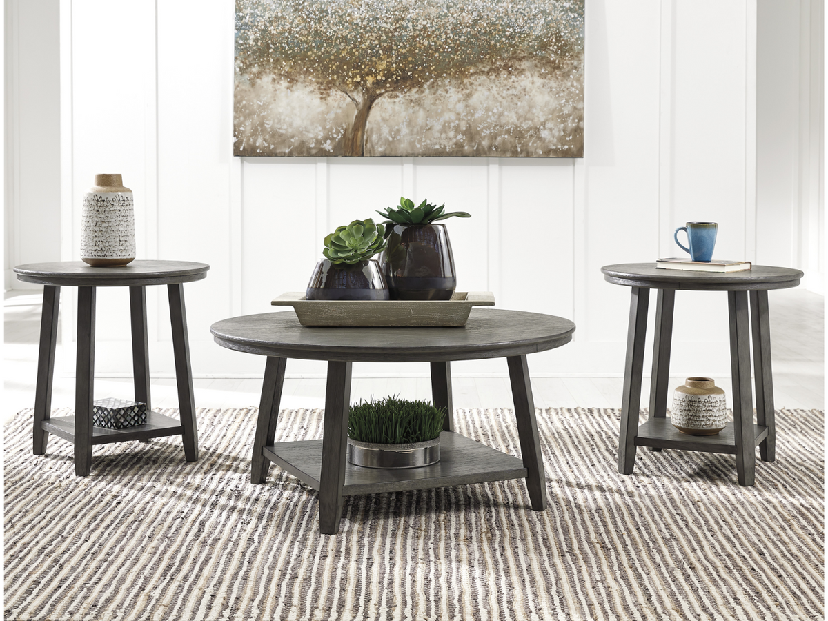Caitbrook 3 PC Occasional Coffee Table Set