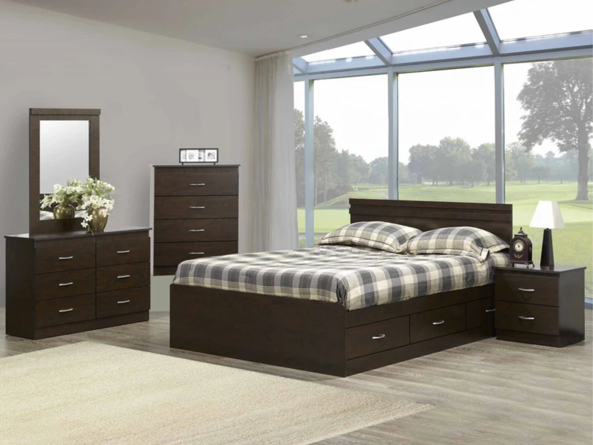 Canadian Made 6 PC Storage Bedroom Set