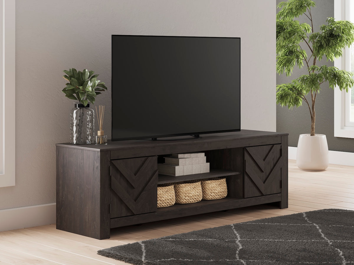 Cayboni 70 Inch LG TV Stand w/Fireplace Option