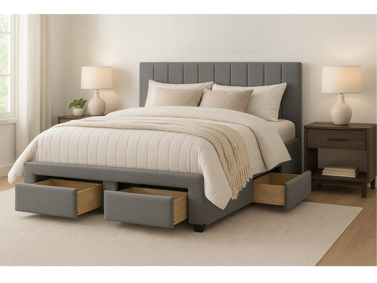 Contemporary Style T2157 Queen Storage Bed