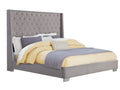 Daria Boucle Fabric Queen Size Bed