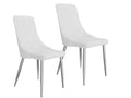 Devo Side Chair, set of 2 in White
