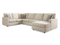 Edenfield 3-Piece Sectional with Chaise -Linen