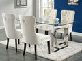 Dropship design Glass Top Eros/Rizzo 5pc Dining Set