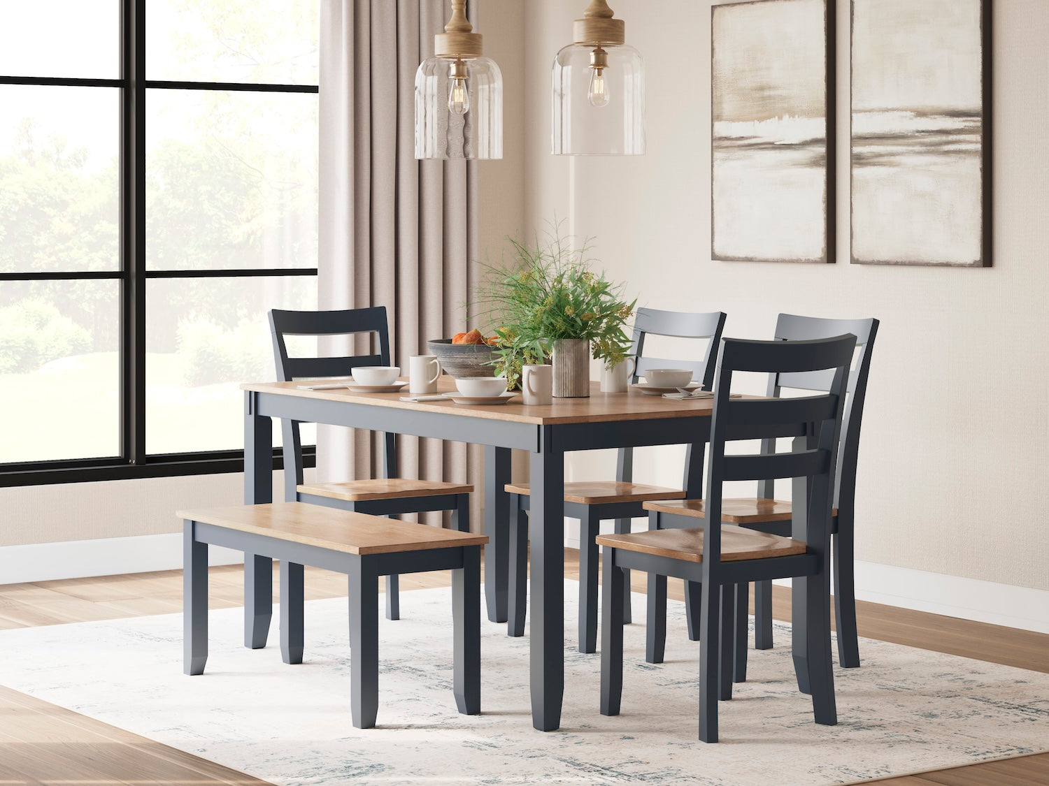 Gesthaven Dining Room Table Set (6/CN)