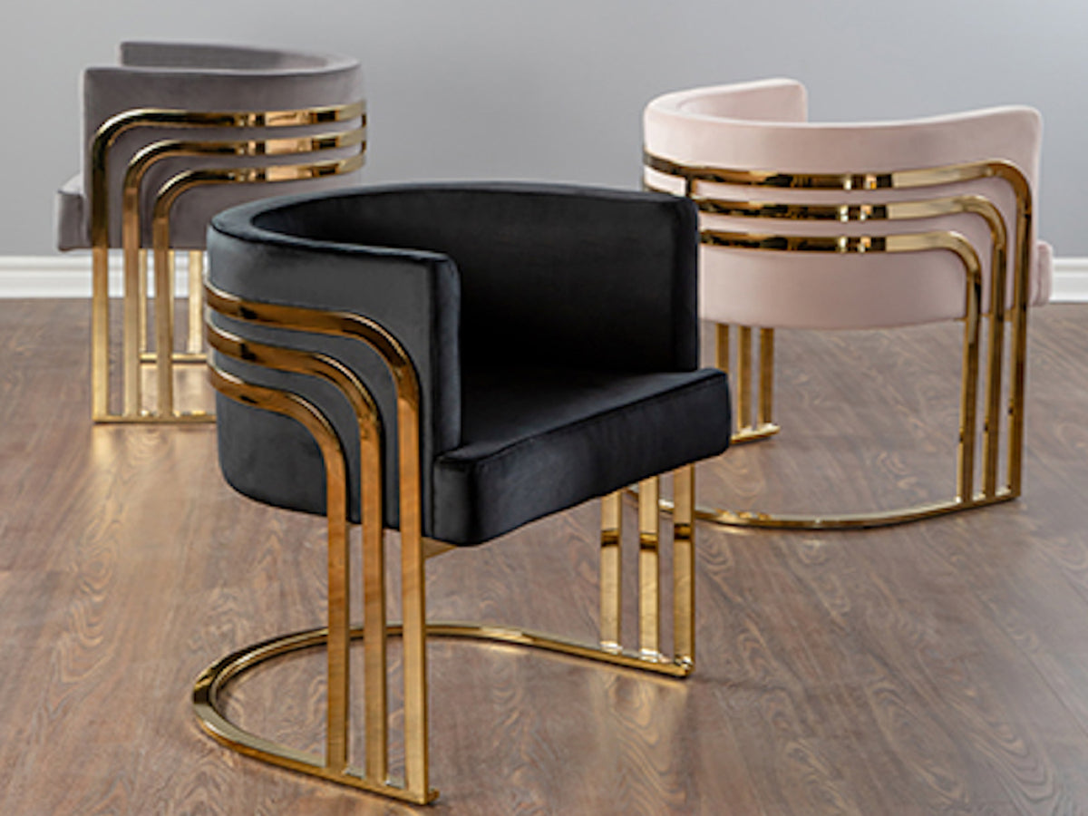 Gold Derby Accent Chair