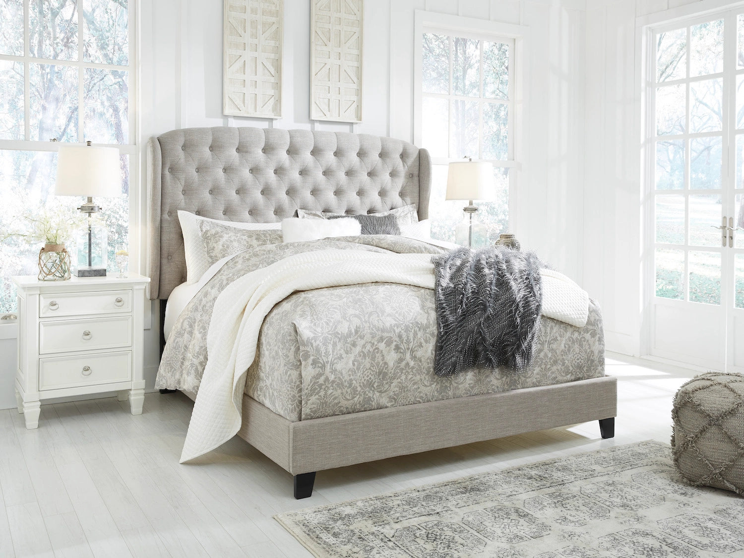 Jerary King Upholstered Bed Only by Ashley